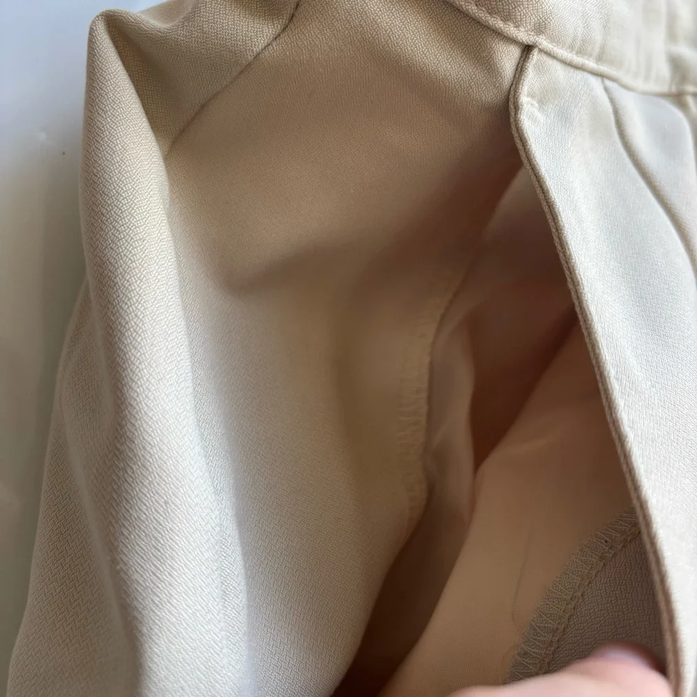 Liz Golf High Waisted Chino Shorts Womens Size 10 Beige Lightweight Preppy Y2K
